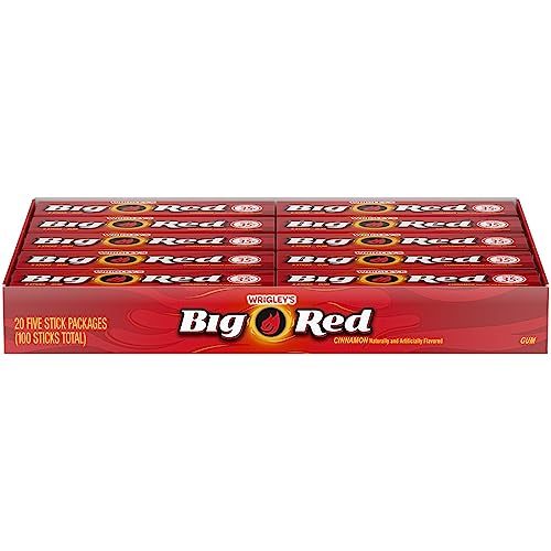 Wrigley's Big Red Cinnamon Gum, 5-Stick Pack (40 packs)