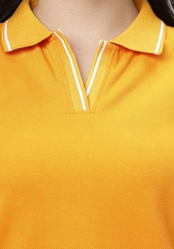 Image of Wear Your Opinion Women's S to 5XL Plus Size PQ Polo Collar Neck Style Midi Tshirt Dress