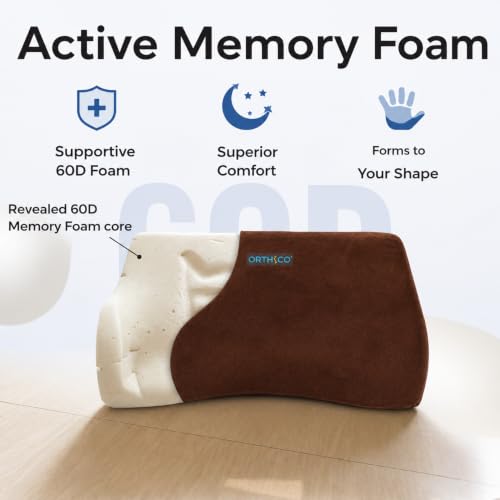 Image of Lumbar Support Back Cushion, Brown | Ergonomic Lower Back Support, Back Pain Relief, For Car Seat & Office Chair, Portable Backrest