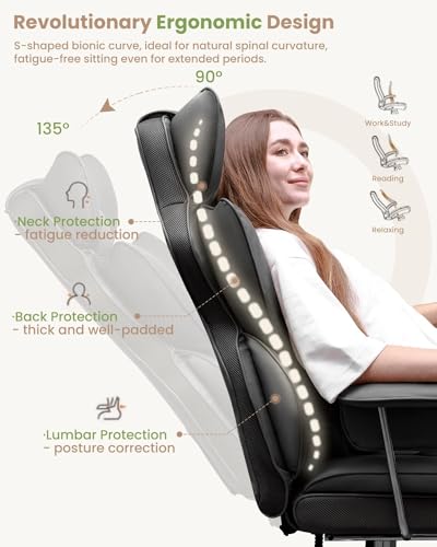 Bestfair Office Desk Chair, Big And Tall Executive Office Chair With Footrest thumb #6