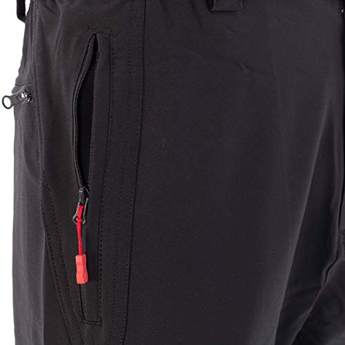 IZAS Sander Stretch Pant, Uomo, Nero Rosso, M