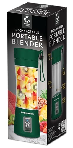 Complete Cuisine Rechargeable Portable Blender, Green