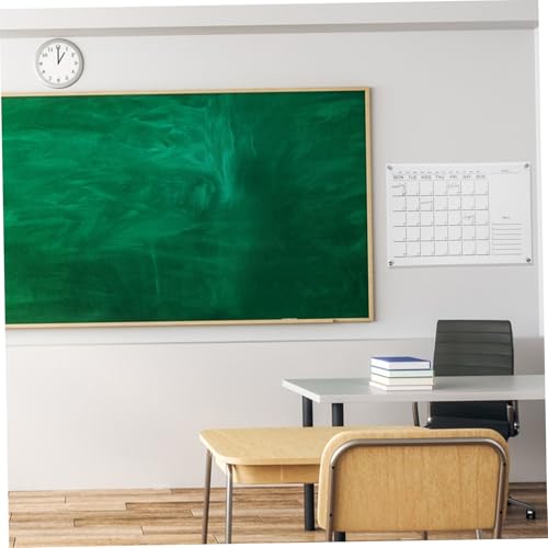 Erasable Acrylic Weekly Calendar Memo Board Hanging Wall Planner for Home Office Kitchen with Pins and Whiteboard Marker Reusable Household Dry Erase Board Random Color - Image 3