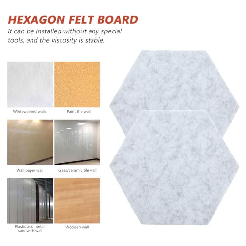 Affichage de bureau tapis insonorisation tableau mural feutre hexagonal - 7