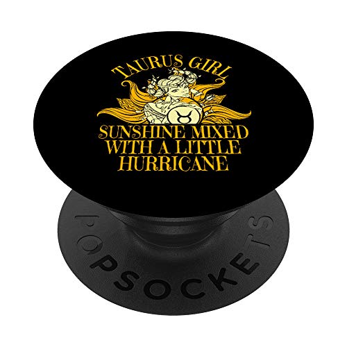 Taurus Girl April & May Cute Birthday Gift For Women Girls PopSockets PopGrip: Impugnatura per Telefoni Cellulari e Tablet Intercambiabile