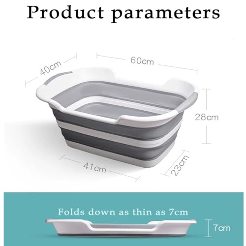 Faltbare Haustier-Badewanne mit Abflussloch,Tragbare Hundebadewanne,Faltbare Hundebadewanne,Fragbare Badewanne für Kleine Hunde, Katzen,für den Innen- und Außenbereich geeignet (Größe: 60cm x 40cm)