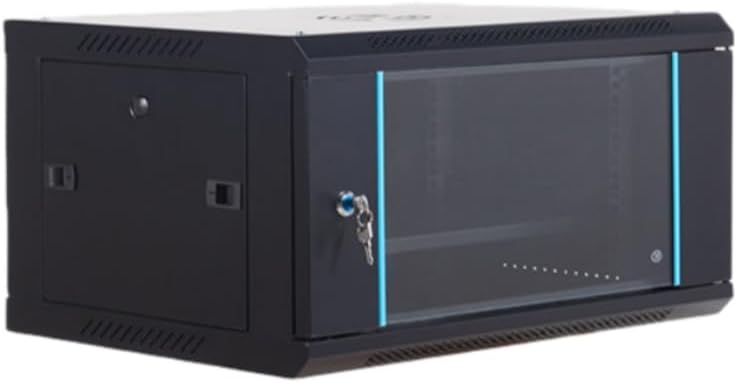 Server Rack, Network Rack, PC Storage Box, Shelf Included, Switch Chassis, Security Lock, Network Cabinet, Easy Assembly, NAS Communication Rooms, Routers, Office, Home Use, Commercial Use (6U