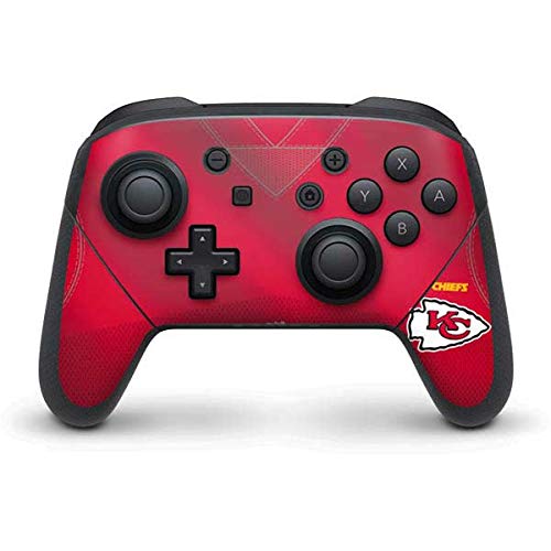 Skinit Decal Gaming Skin Compatible with Nintendo Switch Pro Controller - Officially Licensed NFL Kansas City Chiefs Team Jersey Design