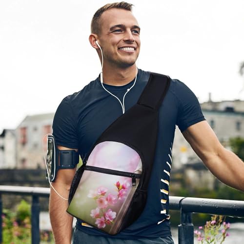 Mochila Bandolera Spring Flower para Senderismo Casual miniatura 3