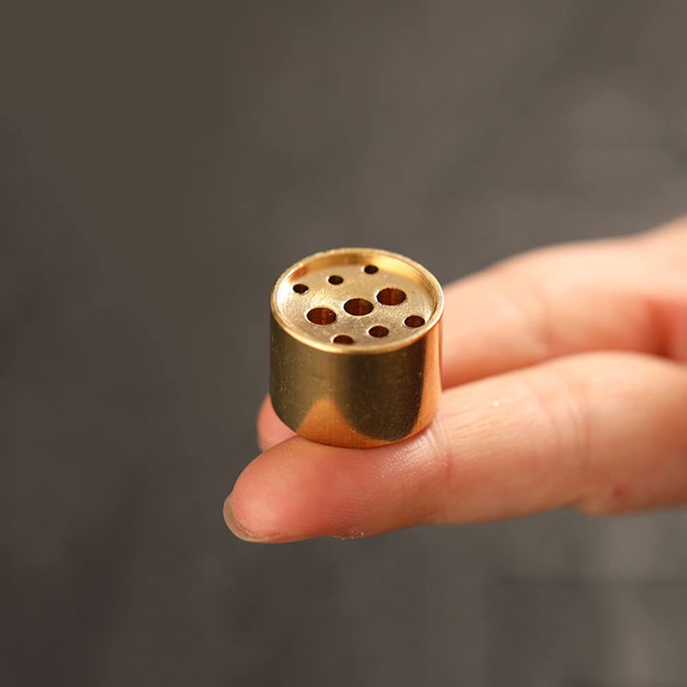 Incense Holder, Brass Incense Stick, Mini Incense Holder, Cute for Buddhist Altar, Incense Holder, Stylish, Japanese Style, Portable, For Meditation, Study Rooms, Tea Houses, Yoga Theater (Cylindrical