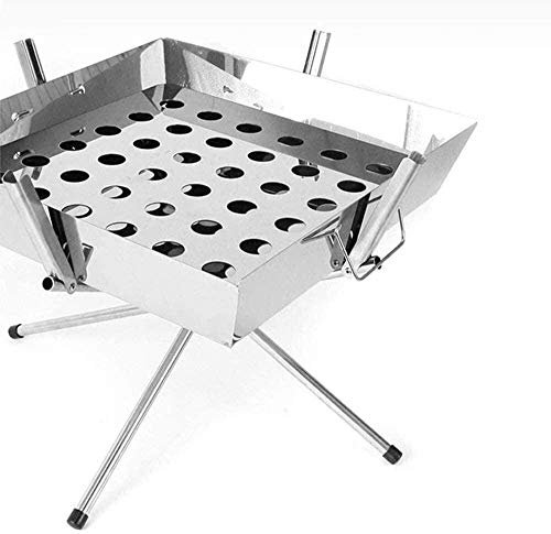 Innengrills, Hochleistungs-Grillgrill über Feuer Lagerkohlegrill 304 Edelstahlgrill, Holzkohlegrill Tragbarer zusammenklappbarer Außengrill