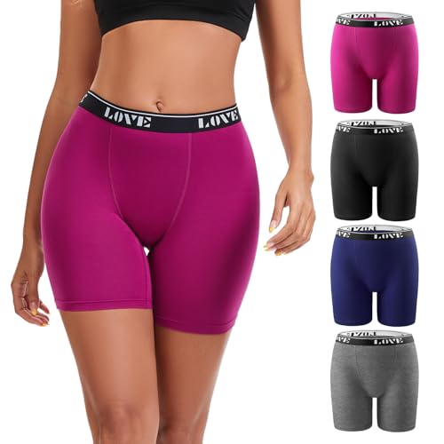 Molasus Womens Boxer Briefs Underwear Soft Modal High Waisted Boy