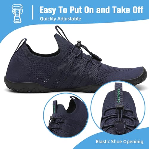Image of Mishansha Water Shoes for Women Men, Quick-Dry Barefoot Swim Shoes with Drainage Holes, Lightweight Aqua Shoe for Beach Pool River Boating Yoga Walking