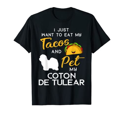 Coton De Tulear Dog Tacos lover owner Xmas Birthday Gift Camiseta