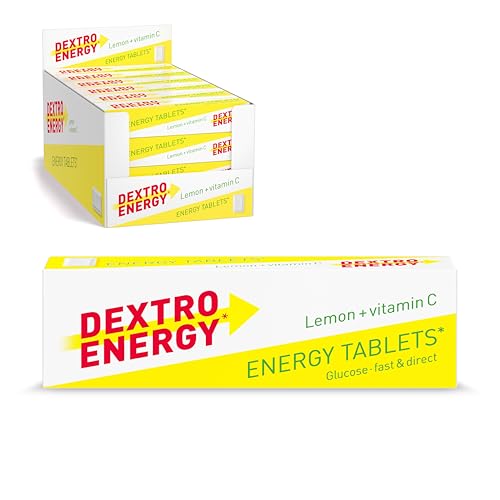 Dextro Energy Sticks Lemon + Vitamin C - 24x46g (24er Pack) - Glucose Tablets mit praktischer Verpackung