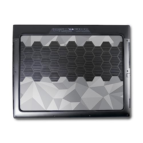 Image of MightySkins Skin Compatible with Alienware M18 R1 (2023) Full Wrap Kit - Gray Polygon | Protective, Durable, and Unique Vinyl Decal wrap Cover | Easy to Apply & Change Styles | Made in The USA
