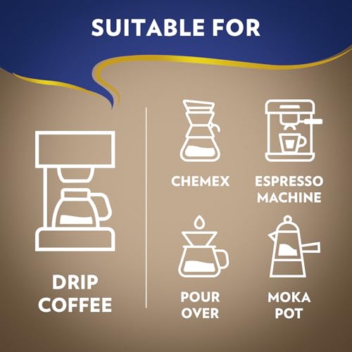 Image of Lavazza Super Crema Ground Coffee, Medium Roast, Arabica and Robusta Blend, 32 oz Bag (Pack of 1)