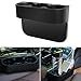 Posavasos Titular de la Copa de coches Auto Interior Organizador portátil multifunción del asiento del vehículo Copa Gap Botella teléfono Holder Soporte de la bebida Cajas (Color Name : Black)