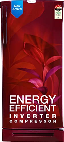 Image of Godrej 202 L 4 Star Advanced Inverter, Jumbo Vegetable TrayDirect Cool Single Door Refrigerator With Base Drawer(, RD 210D TDI MN WN, Marine Wine)