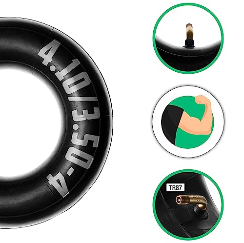 MoovMoov 4.10/3.50-4 Inner Tube for Mobility Scooter Sack Truck and Garden Cart Tyres - 4 Inch Rim - Bent Valve - Pack of 2 - Image 4