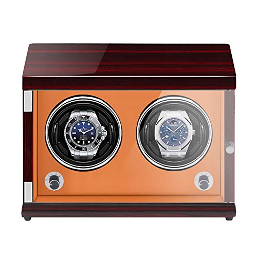 Reloj Winder Watch Stand Watch Winders para relojes automáticos: vigilancia recargable de relojes de dos posiciones Maternas Mecánicas Boder VERTICAL Caja de devanado automático con luz LED sensible a