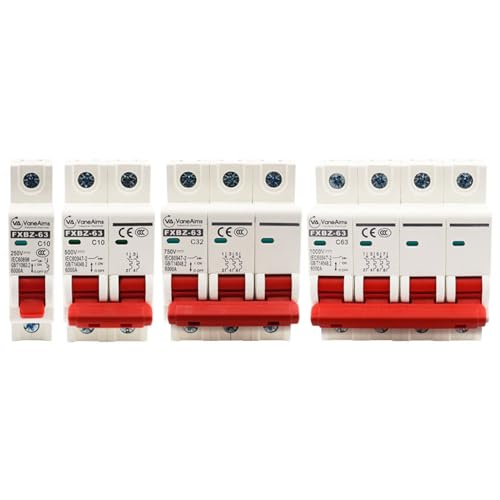 GFGWXMQB Disyuntor de CC, Interruptor fotovoltaico de CC 1000 V-500 V, inversor de Pila de Carga de Motor Solar, Interruptor de Aire FXBZ(FXBZ-2P25A)