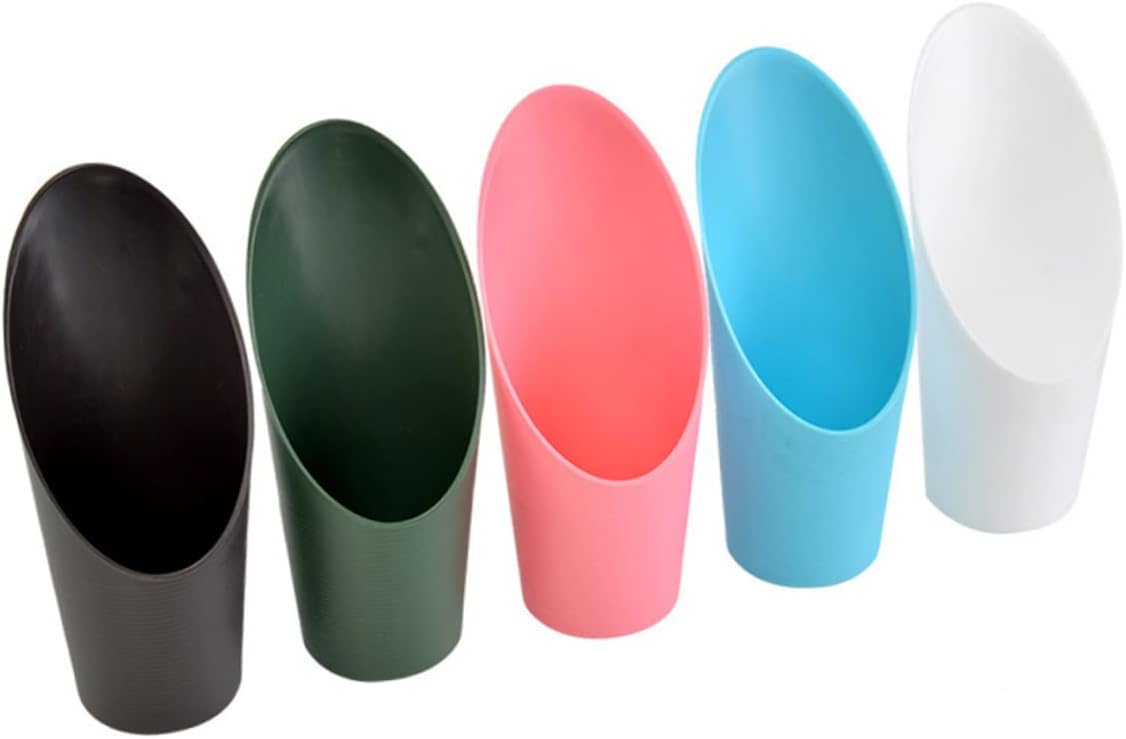 5pcs Plastic Soil Scoop Planting Shovel Gardening Tool for Indoor Outdoor Plants Random Color