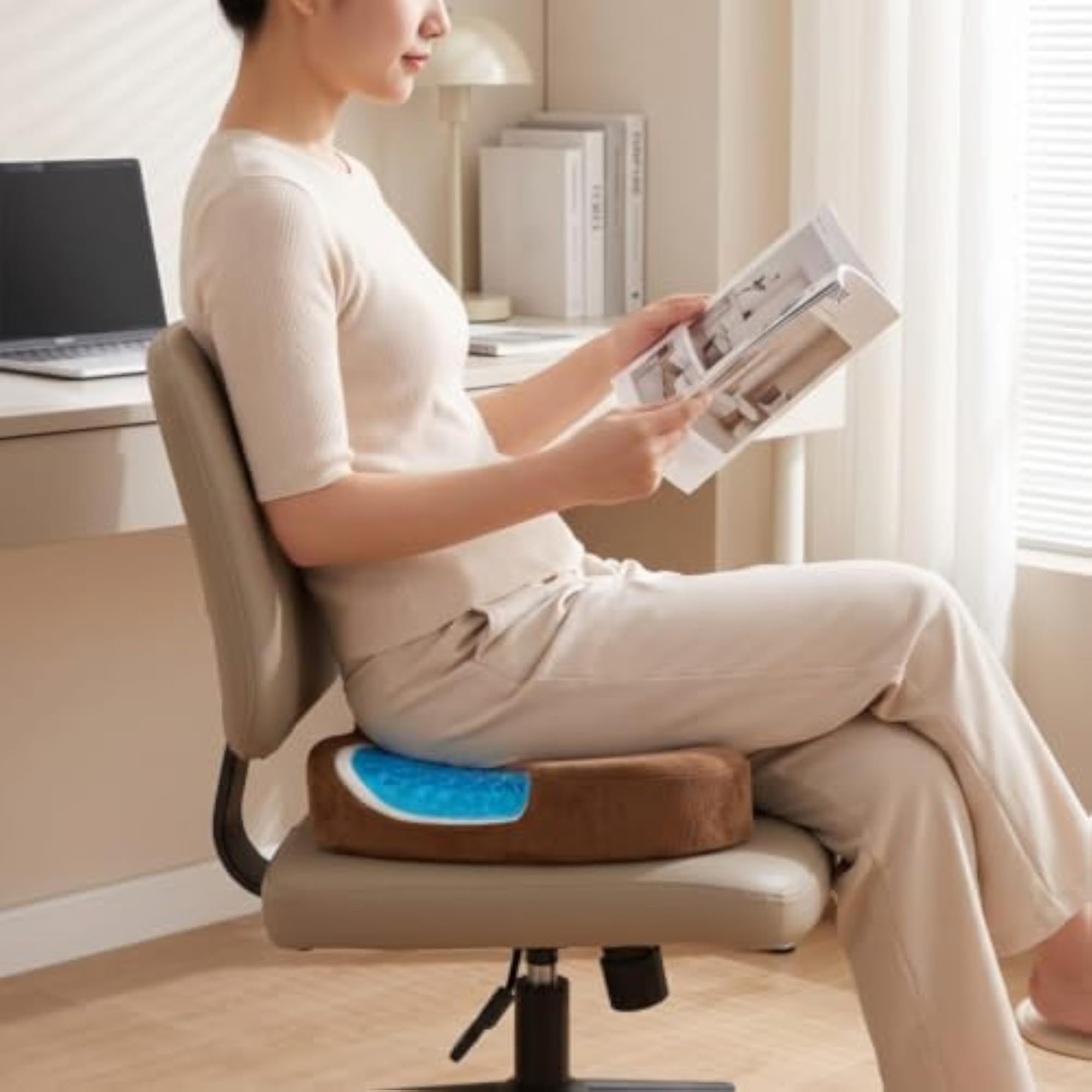Ergonomic Gel Memory Seat Cushion, U-Shaped