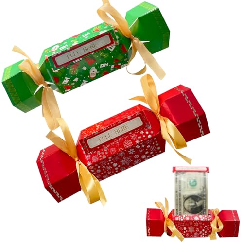 Pochette surprise de Noël pour argent liquide Yiishuiil (Lot de 2) - Enveloppe cadeau élégante
