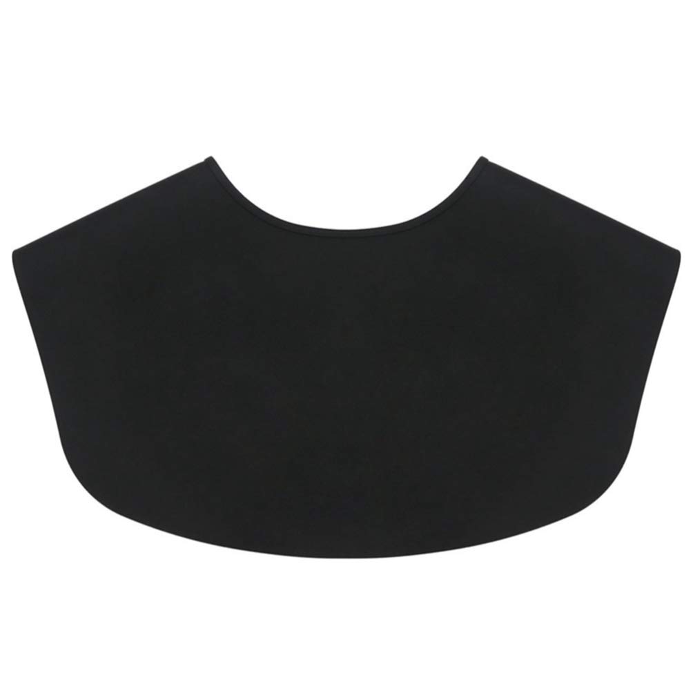 Minkissy Cuello de goma negro para cortar el pelo, protección para la nuca, peluquería, peluquería, capa de peluquería