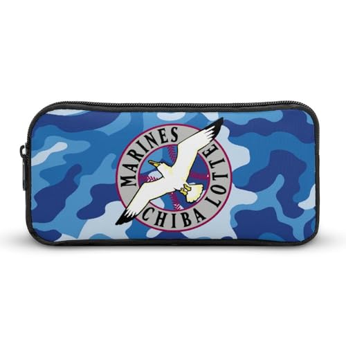 千葉ロッテマリーンズ文具ケース ペンケース 収納グッズ 筆箱 ペンバッグ 筆入れ 多機能 学用品収納 大容量軽量 伸縮性が良く、繰り返し使用可能 傷防止 防汚 掃除が簡単 いろいろな文房具を収納 オフィス小物 コスメバッグとして 男女兼用 携帯便利