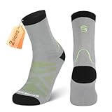 SPIRESNUG 2-Pack Moisture-Wicking Hiking Socks for...