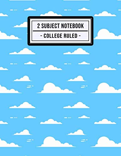 2 Subject Notebook College Ruled: Bluesky 2 Subject Notebook College Ruled | 150 Pages | 8.5x11
