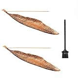 [Brûleur Encens] Design élégant en forme de feuille : le motif de feuille gravé du porte-encens apparaît naturel et vibrant, diffusant une paix et une sérénité zen. Son design simple et gracieux s’intègre harmonieusement à différents styles d’intérieur.