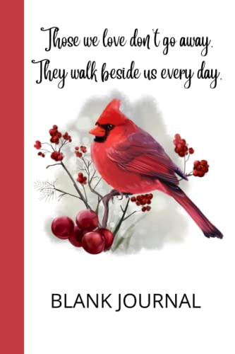 Cardinal Journal: Blank Journal with 120 Ruled Pages, Cardinal Sympathy Gift for Bereavement Condolence
