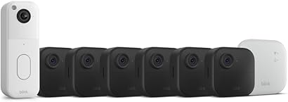 All-new Blink Video Doorbell + Outdoor 4 XR – Wireless smart security cameras, two-year battery life, go up to 400 feet from your home with extended range. Sync Module XR included.