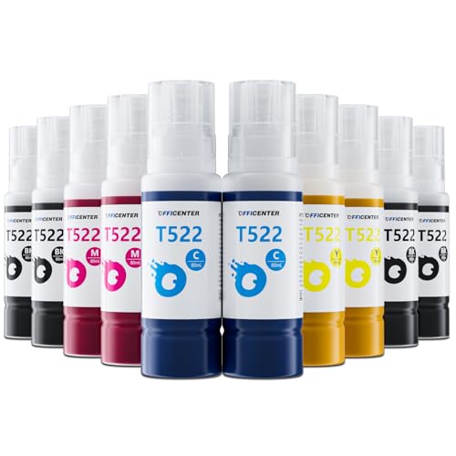 OFFICENTER 10 Bottles 522 Ink Refill Bottles for Ecotank ET-2800...