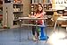KORE Design Wobble Stool Chair, Girls + Boys Kid Desk Stools, Ergonomic Small Office Chairs, Flexible Seating for Active Child, ADD/ADHD, Classroom, School, Home, Kids (14in), Age 6-7 yrs, Blue
