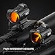 Feyachi V90 2 MOA Red Dot Visier mit M37 1,5X - 5X Red Dot Magnifier, 1 x 25mm Zielfernrohr Leuchtpunktvisier für 20/22mm Picatinny/Weaver-Schienen