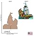 Cardboard People Bucky Pirate Ship Life Size Cardboard Cutout Standup - Disney Junior's Jake and The Never Land Pirates