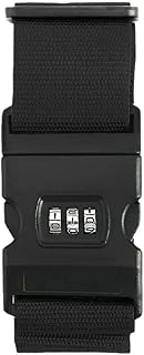 BODOBTF Ceinture de bagage réglable avec un mot - Portable - Flexible - Sécurisé - Accessoire de bagage - BPA078 - Noir