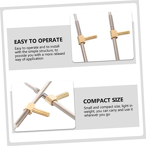 GOOHOCHY 2pcs Bow Screw Replacement Frog Fitting for Accessories Easy to Install for String Instruments for Musicians and Projects - Thumbnail 3