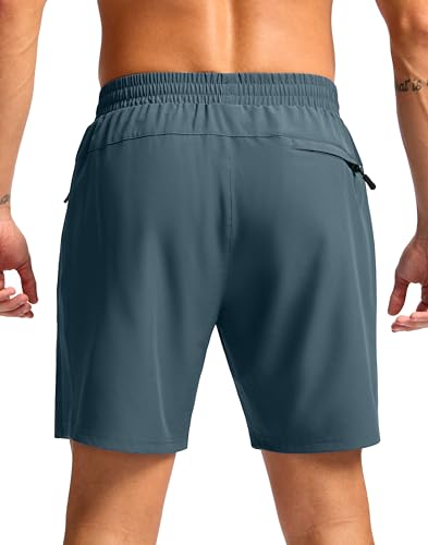 Pudolla Men's Running Athletic Shorts with 3 Zipper Pockets Lightweight Quick Dry for Casual Workouts and Hiking  
Pudol 