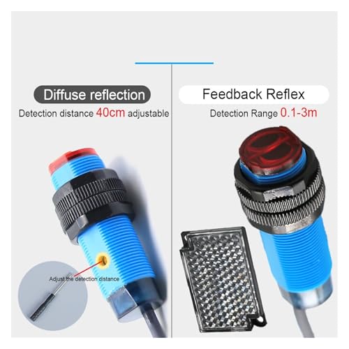 Capteur photoélectrique M18 proximité diffuse détection verre PM18S - 4