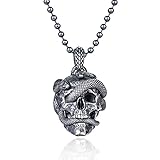 【Verrückte Details】 Ein Messingzahn, ein ausgehöhlter Schädel, vier 0,8-mm-Zirkonaugen und mehr als 1.500 ineinandergreifende Schlangenschuppen treiben die Handwerkskunst auf die Spitze.