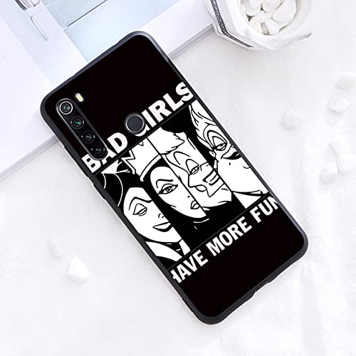 AXA - Phone Case & Covers - Dísηéy villains combo For Xiáomí Rédmí Nóté 10S 10 9 9S 9T 8T 8 7 6 5 Pro Max 5A 4X 4 5G Soft Silicone Black Phone Case (Style 02 For Rédmí Nóté 8)