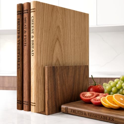 Set 3 Tablas de Cortar de Madera con Base miniatura 1