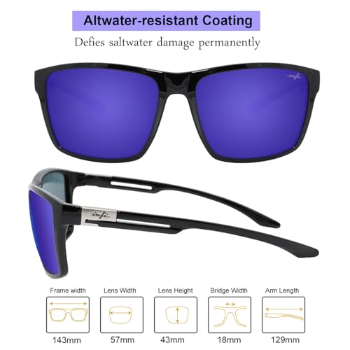 Image of INFI Fishing Polarized Sunglasses for Men Driving Running Golf Sports Glasses Square UV Protection Designer Style Unisex