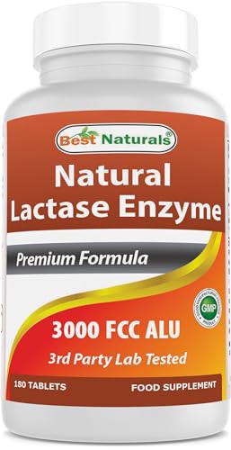 Best Naturals Lactase Enzyme Tablets, 180 Count