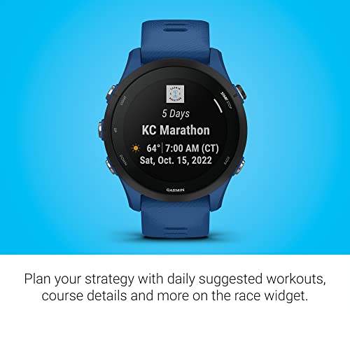 Image of Garmin Forerunner 255, GPS Running Smartwatch, Advanced Insights, Long-Lasting Battery, Tidal Blue